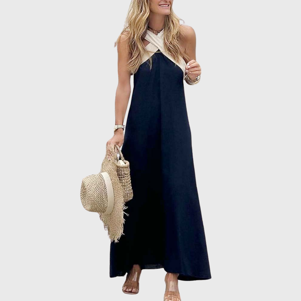 Elina™ | Šaty s křížením u krku