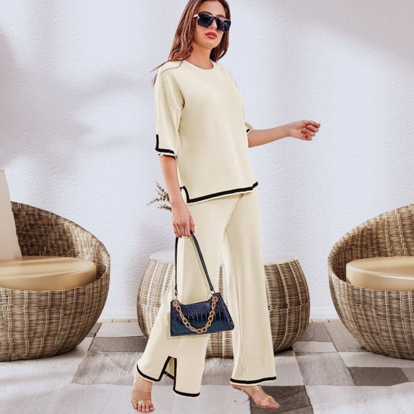 Tyra | Elegantní 2-dílná Capri souprava