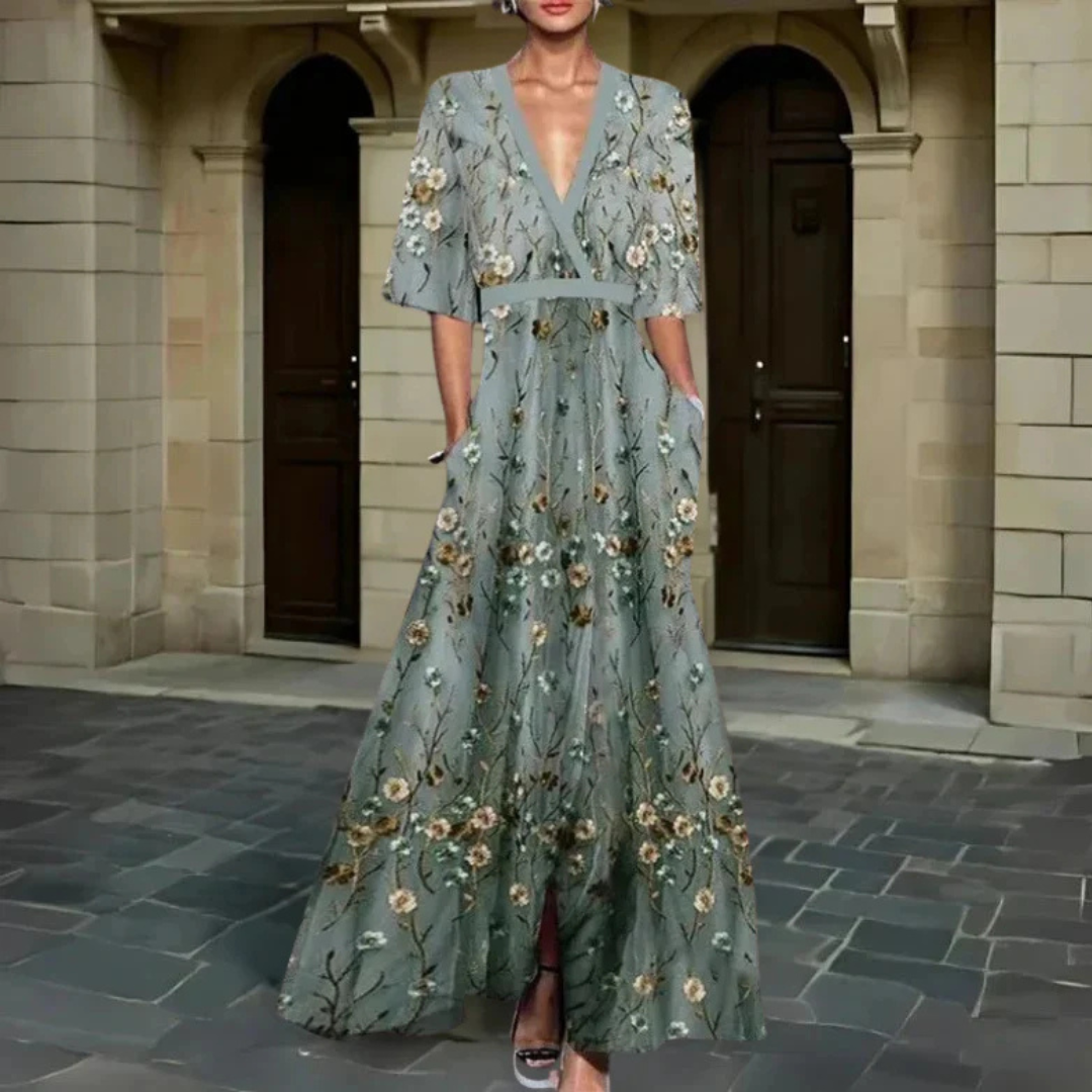 Camilla™ | Elegantní květinové dlouhé šaty