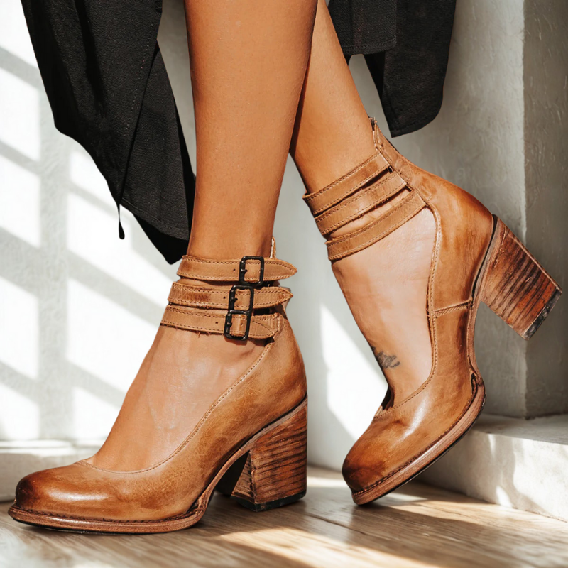 Eliska™ | Elegantní kožené podpatky