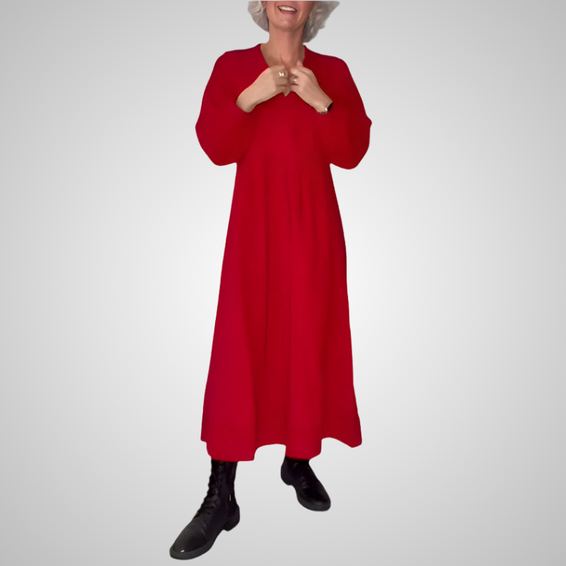 Alena | Elegantní maxi šaty s výstřihem do V