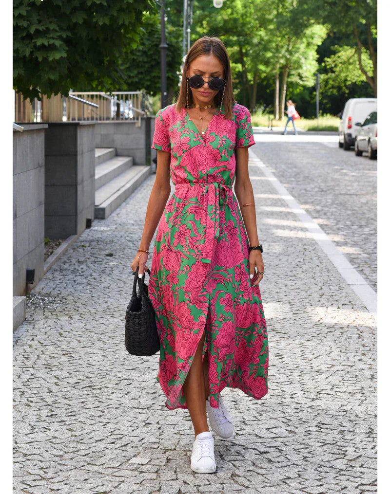 Suzanne | Elegantní šaty s výstřihem do V