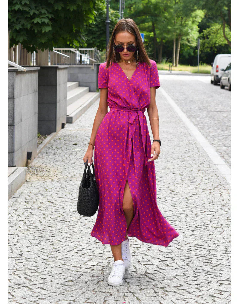 Suzanne | Elegantní šaty s výstřihem do V