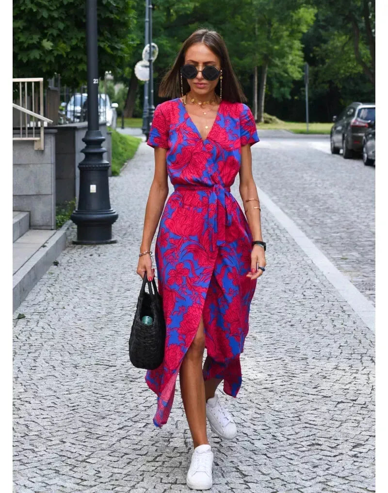 Suzanne | Elegantní šaty s výstřihem do V