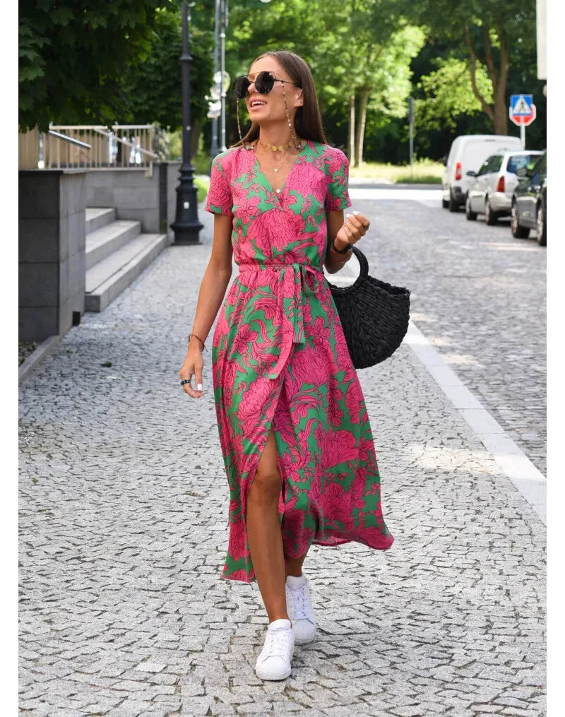 Suzanne | Elegantní šaty s výstřihem do V